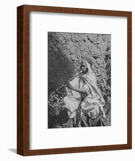 Algerian native flute player, 1912-Unknown-Framed Photographic Print