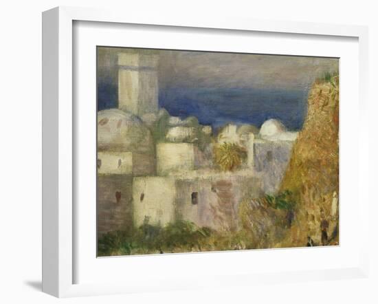 Algerian Village, from La Mosquée, Ou Fête Arabe, the Mosque or Arab Festival, 1881, Detail-Pierre-Auguste Renoir-Framed Giclee Print