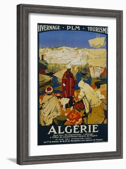 Algerie Poster-Leon Cauvy-Framed Giclee Print