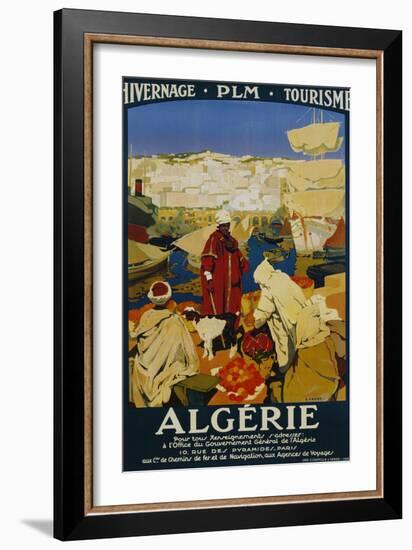 Algerie Poster-Leon Cauvy-Framed Giclee Print
