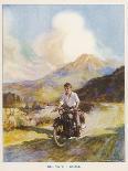 Boy Riding Motor Bike-Algernon Fovie-Photographic Print