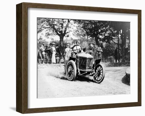 Algernon Guinness Driving a Minerva in the Circuit Des Ardennes, 1907-null-Framed Photographic Print