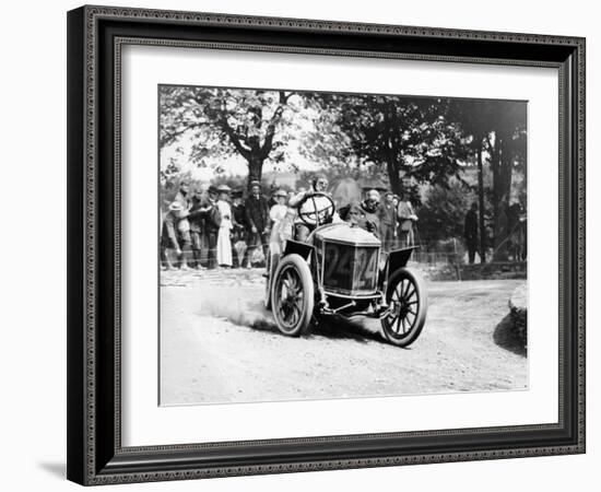 Algernon Guinness Driving a Minerva in the Circuit Des Ardennes, 1907-null-Framed Photographic Print