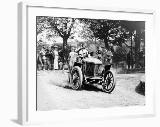 Algernon Guinness Driving a Minerva in the Circuit Des Ardennes, 1907--Framed Photographic Print