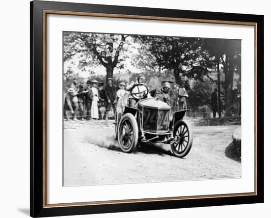 Algernon Guinness Driving a Minerva in the Circuit Des Ardennes, 1907--Framed Photographic Print