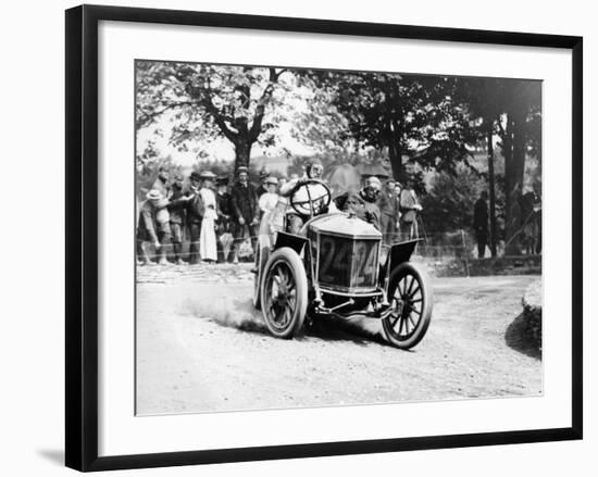 Algernon Guinness Driving a Minerva in the Circuit Des Ardennes, 1907-null-Framed Photographic Print