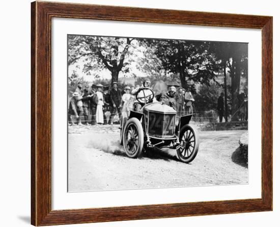 Algernon Guinness Driving a Minerva in the Circuit Des Ardennes, 1907-null-Framed Photographic Print