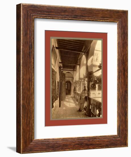 Algiers Gallery, a Moorish House-Etienne & Louis Antonin Neurdein-Framed Giclee Print