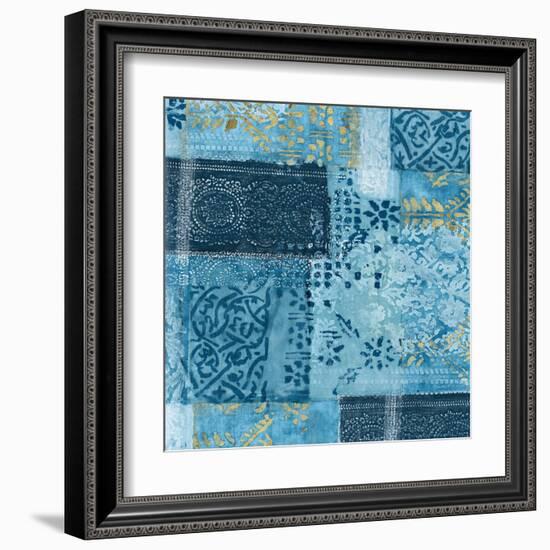 Alhambra II Indigo-Hugo Wild-Framed Art Print