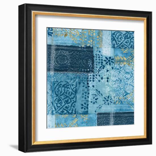 Alhambra II Indigo-Hugo Wild-Framed Art Print