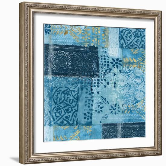 Alhambra II Indigo-Hugo Wild-Framed Art Print