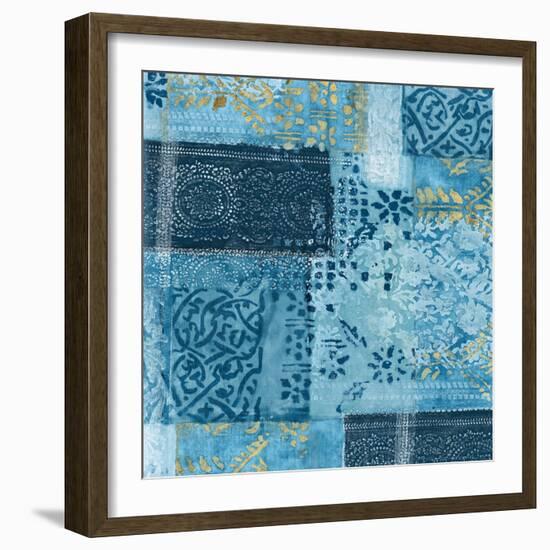 Alhambra II Indigo-Hugo Wild-Framed Art Print