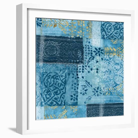 Alhambra II Indigo-Hugo Wild-Framed Art Print