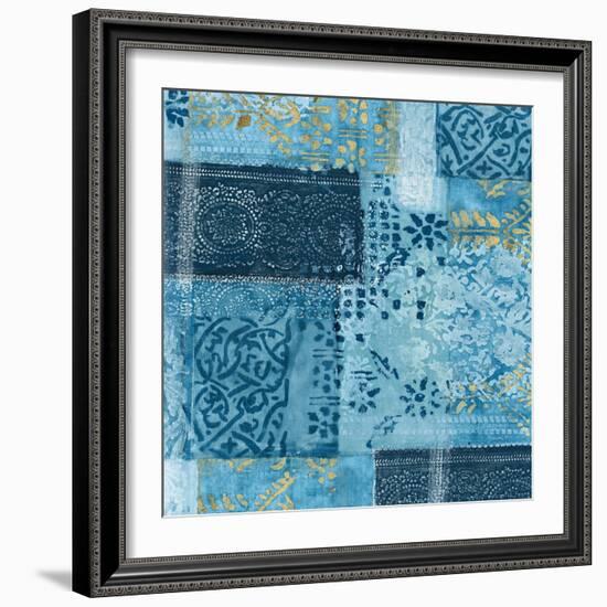 Alhambra II Indigo-Hugo Wild-Framed Art Print