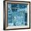 Alhambra III Indigo-Hugo Wild-Framed Premium Giclee Print