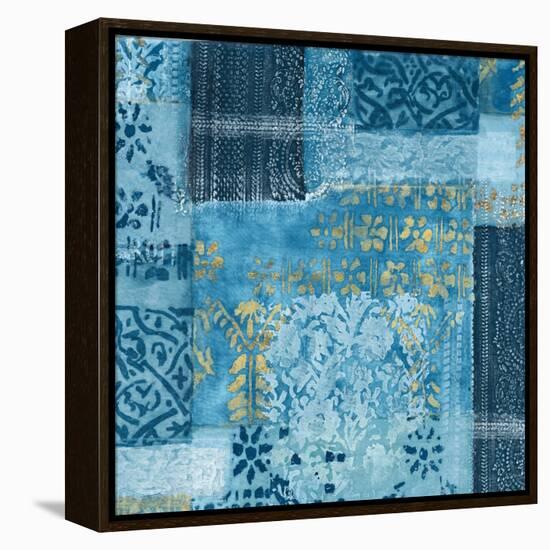 Alhambra III Indigo-Hugo Wild-Framed Stretched Canvas