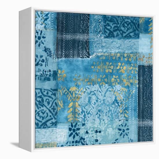 Alhambra III Indigo-Hugo Wild-Framed Stretched Canvas