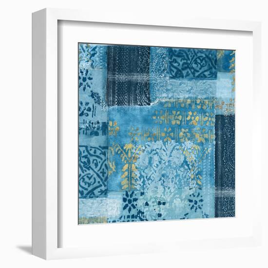 Alhambra III Indigo-Hugo Wild-Framed Art Print