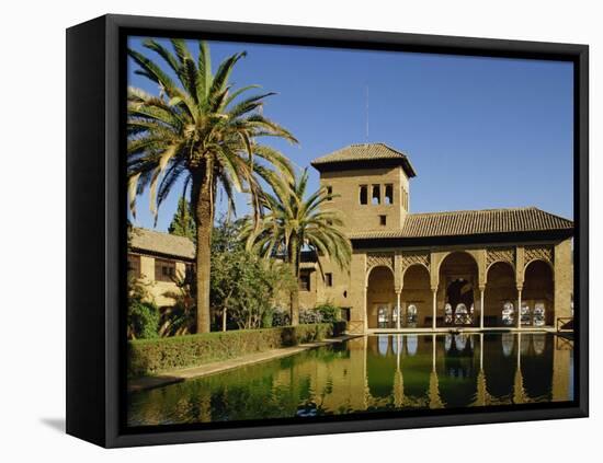 Alhambra Palace in Granada, UNESCO World Heritage Site, Andalucia, Spain, Europe-Michael Busselle-Framed Premier Image Canvas