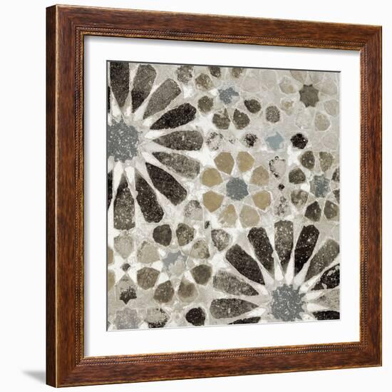 Alhambra Tile II Neutral-Sue Schlabach-Framed Art Print