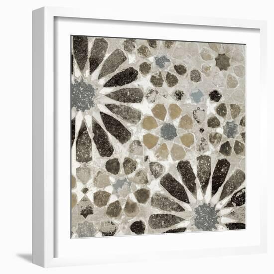 Alhambra Tile II Neutral-Sue Schlabach-Framed Art Print