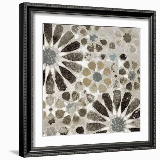 Alhambra Tile II Neutral-Sue Schlabach-Framed Art Print