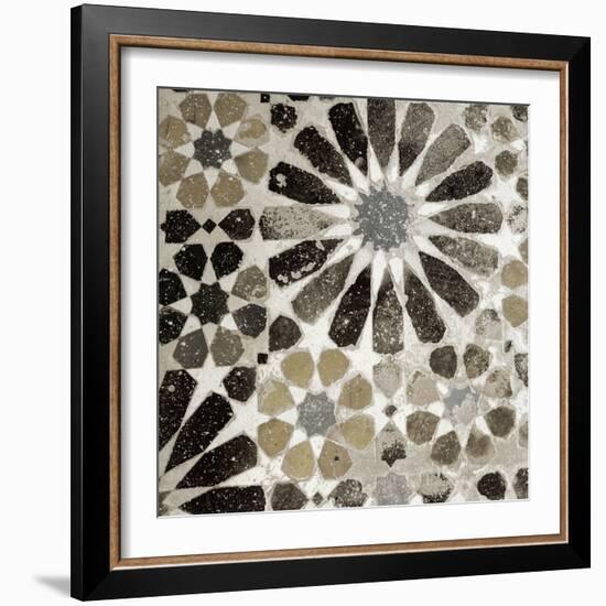 Alhambra Tile III Neutral-Sue Schlabach-Framed Art Print