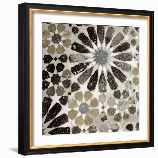 Alhambra Tile III Neutral-Sue Schlabach-Framed Art Print