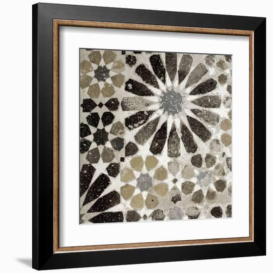 Alhambra Tile III Neutral-Sue Schlabach-Framed Art Print