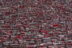 Red Houses-Ali Al-Jazeri-Photographic Print