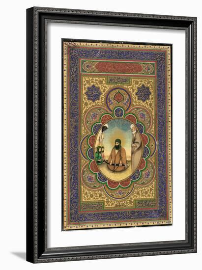 Ali and His Sons Hasan and Husayn with Ali's Companions-null-Framed Giclee Print