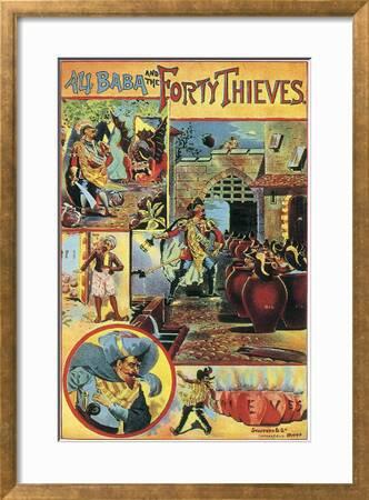 Ali Baba And The Forty Thieves Giclee Print English School Art Com
