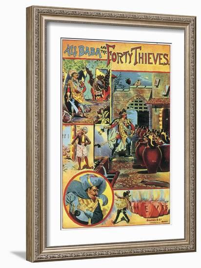Ali Baba and the Forty Thieves-English School-Framed Giclee Print
