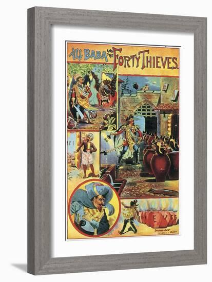 Ali Baba and the Forty Thieves-English School-Framed Giclee Print