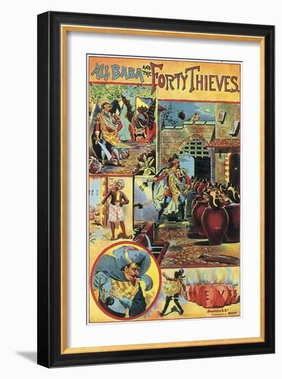 Ali Baba and the Forty Thieves-English School-Framed Giclee Print