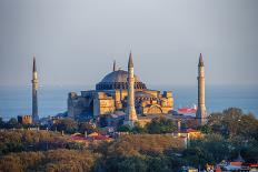 Hagia Sophia and the Blue Mosque, Aerial, Bosphorus, Istanbul, Turkey-Ali Kabas-Photographic Print
