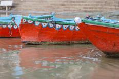 Wooden Boats in Ganges River, Varanasi, India-Ali Kabas-Photographic Print