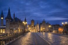 Europe, Belgium, Brugge - Rozenhoedkaai Under The Stars-Aliaume Chapelle-Photographic Print