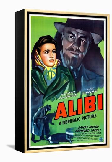 Alibi, Margaret Lockwood, Hugh Sinclair, 1942-null-Framed Stretched Canvas