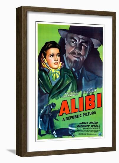 Alibi, Margaret Lockwood, Hugh Sinclair, 1942-null-Framed Art Print