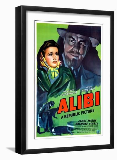 Alibi, Margaret Lockwood, Hugh Sinclair, 1942-null-Framed Art Print