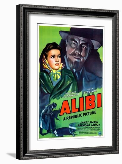 Alibi, Margaret Lockwood, Hugh Sinclair, 1942-null-Framed Art Print