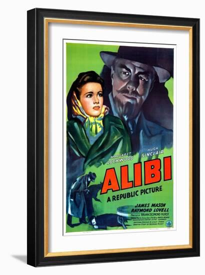 Alibi, Margaret Lockwood, Hugh Sinclair, 1942-null-Framed Art Print