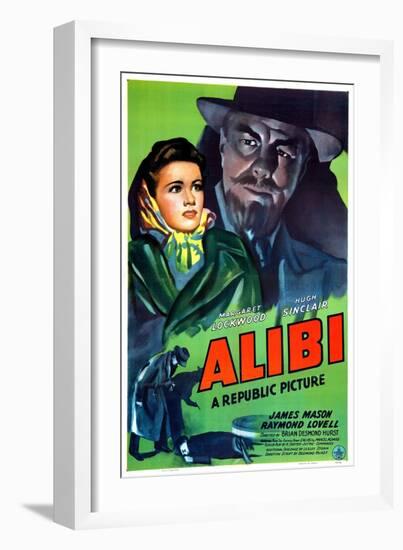 Alibi, Margaret Lockwood, Hugh Sinclair, 1942-null-Framed Premium Giclee Print