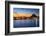 Alicante Javea Sunset Beach Cityscape Night View-holbox-Framed Photographic Print