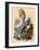 'Alice and animals. Chaos and the court', 1889-John Tenniel-Framed Giclee Print