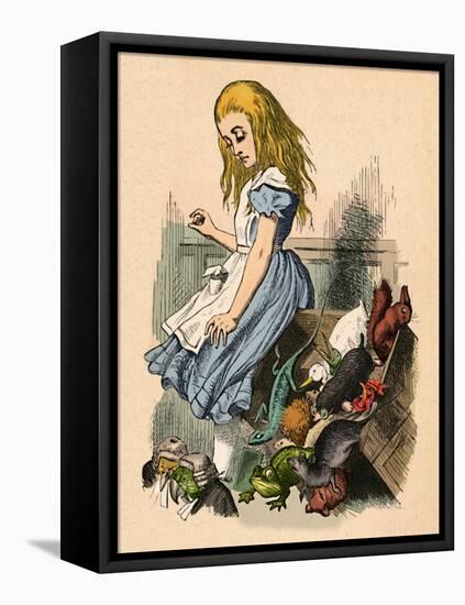 'Alice and animals. Chaos and the court', 1889-John Tenniel-Framed Premier Image Canvas