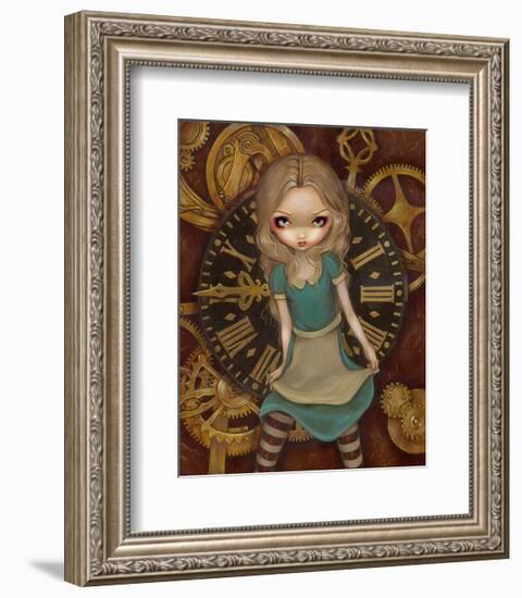 Alice and Clockworks-Jasmine Becket-Griffith-Framed Art Print