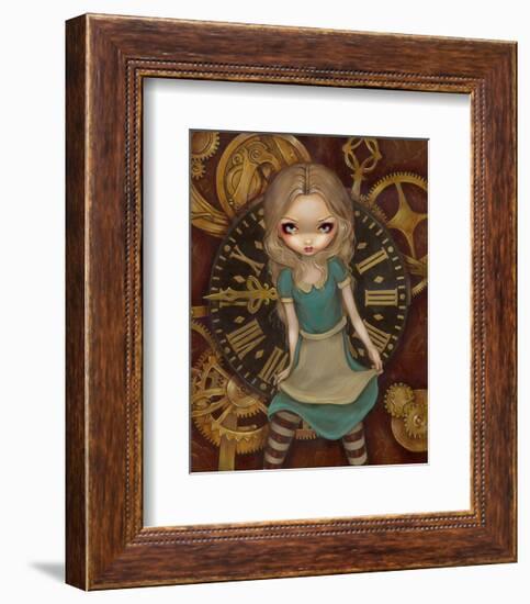 Alice and Clockworks-Jasmine Becket-Griffith-Framed Art Print