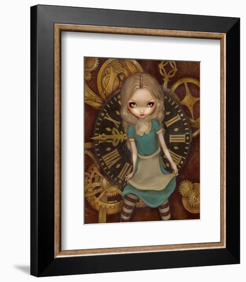 Alice and Clockworks-Jasmine Becket-Griffith-Framed Art Print